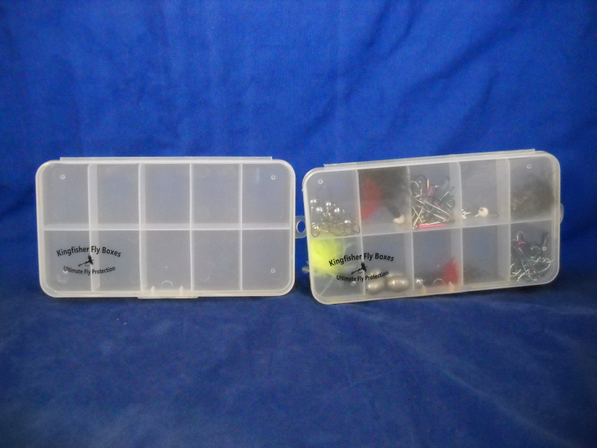 10 Compartment Clear Poly fly box FG 1234